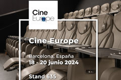 EZCARAY SEATING wird in Kürze auf der CINE EUROPE 2024 Messe vertreten sein