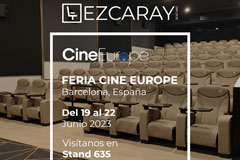 EZCARAY SEATING wird in Kürze auf der CINE EUROPE 2023 Messe vertreten sein