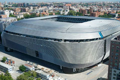 PRESSERAUM DES SANTIAGO BERNABÉU STADION • MADRID• SPANIEN