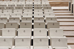 PRESSERAUM DES SANTIAGO BERNABÉU STADION • MADRID• SPANIEN