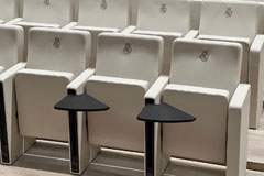 PRESSERAUM DES SANTIAGO BERNABÉU STADION • MADRID• SPANIEN